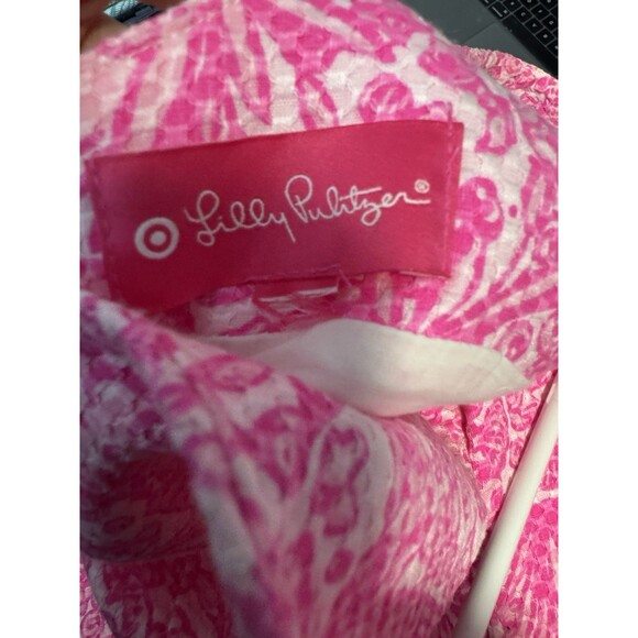 Lilly Pulitzer For Target See Ya Later Pink Shift Dress Size 14 - Picture 4 of 4